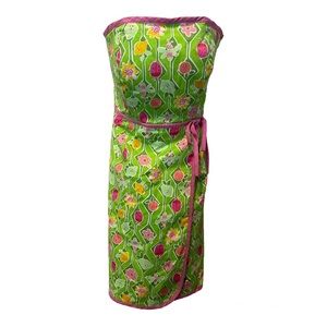 Lily Pulitzer - vintage white label. Strapless sundress.